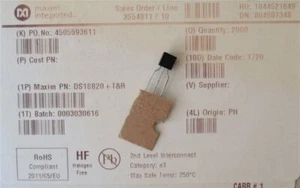 Temperatursensor/ Thermostat - DS18B20+T&R - TO-92-3 - NEU - Bild 1 von 1