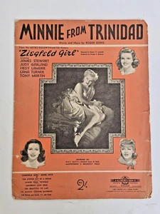 Partituras de la película australiana Judy Garland 1941 Ziegfeld Girl Minnie de Trinidad - Imagen 1 de 2