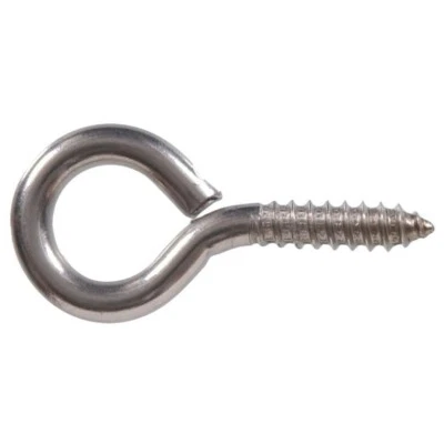 National Hardware 2-Pack Stainless steel Screw Eyes Hook 1 5/8"