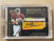 Joe Theismann 2015 Panini Black Gold Sizeable Signatures #13/25 Patch Auto SSP