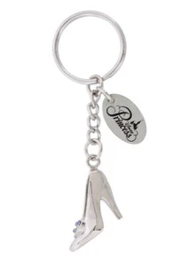 Disney Parks Store Cinderella Slipper Princess Shoe Blue Crystals Keychain NEW - Picture 1 of 8