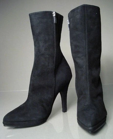 New COLIN STUART Women Side Zip Dress High Heel Pointy Toe Mid-Calf Boot Sz 8.5  - Image 1 of 1