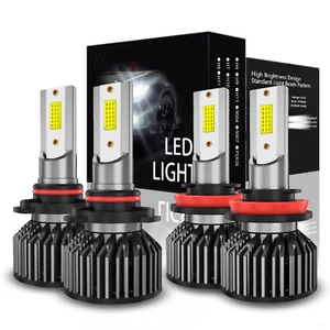 H11 9005 LED Headlight Super Bright Bulbs Kit 8000K White 330000LM High/Low Beam - Picture 1 of 12