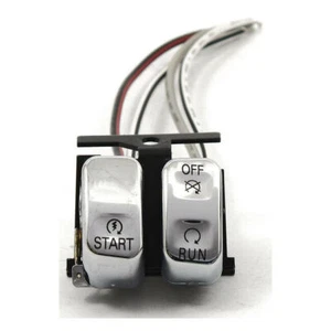 E - Start - Interruptor de manillar de emergencia cromado, para Harley - Davidson 96-13 - Imagen 1 de 1
