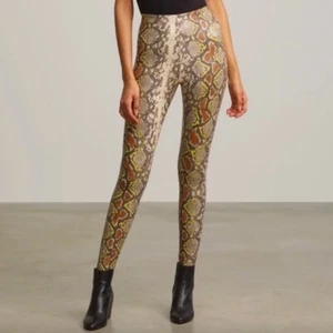 Commando Kunstleder Leggings mit Schlangenmuster - Bild 1 von 6