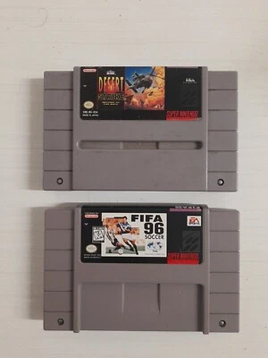 Desert Skrike & Fifa 96, Super Nintendo Snes, Cart Only NTSC - Image 1 of 4