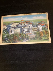 POSTCARD LIBRARY CONGRESS & ANNEX WASHINGTON DC BS REYNOLDS SCENIC ART CT ART - Picture 1 of 10