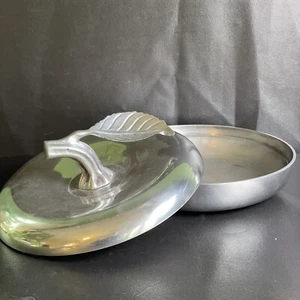 VTG Apple Pie Keeper Stainless Steel Quiche Dish Towle Pintel Collection India - Picture 1 of 14