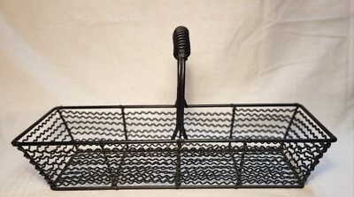 Rectangle Black Wire Storage Basket  - Image 1 of 4