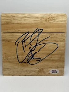 Carlos Boozer Utah Jazz Chicago Bulls Signed 6”x6” Floorboard PSA Authenticated - Picture 1 of 4