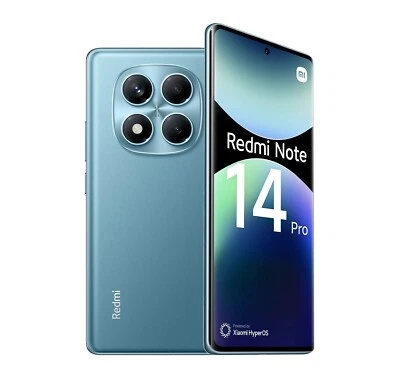 Cellulare Smartphone Xiaomi Redmi Note 14 Pro 4G 6,67" 8+256GB Dual Sim BLUE - Immagine 1 di 4