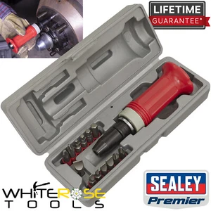 Sealey Impact Driver Set 15pc Protection Grip Premier Chrome Vanadium Steel Case - Picture 1 of 1