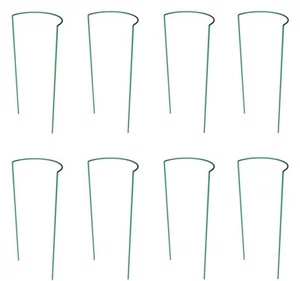 Green Thumb 84108GT 16" x 40" Half Round Metal Peony Plant Support Hoops (8) - Picture 1 of 2