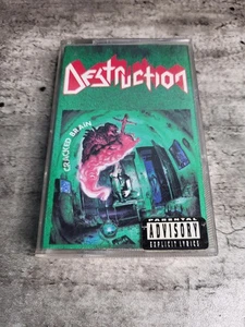 Destruction Cracked Brain Cassette Tape 1990 Kreator Sodom Tested - Picture 1 of 6