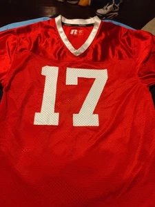 Camiseta de fútbol americano Alabama Crimson Tide vintage para hombre S/CH roja Russell #17 bonita malla - Imagen 1 de 14