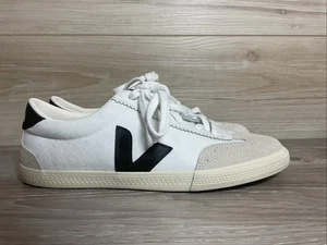 Veja Womens Volley Canvas, White/Black, US 9 / EU 40 / UK 7 Sneakers Preppy - Picture 1 of 13
