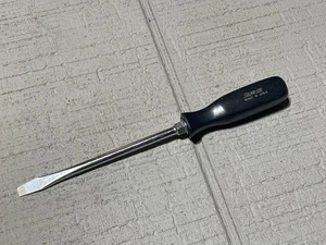 Vintage Snap-on Tools SSD6 Flat Slotted Tip Screwdriver 6” Shank Black USA - Picture 1 of 13