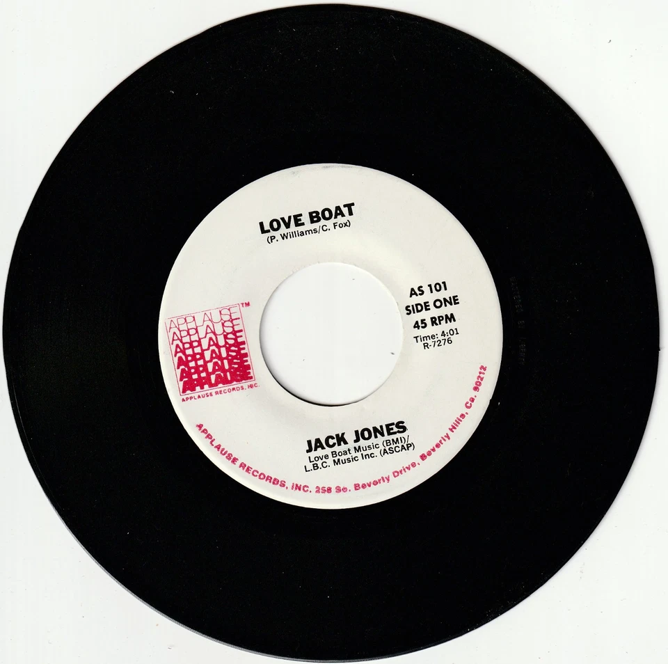 JACK JONES 45 rpm record LOVE BOAT from the TV SHOW - Image 1 of 1