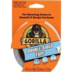 Gorilla 1.41 In. x 8 Yd. Double-Sided Duct Tape, Gray 100925 Gorilla 100925 - Picture 1 of 4