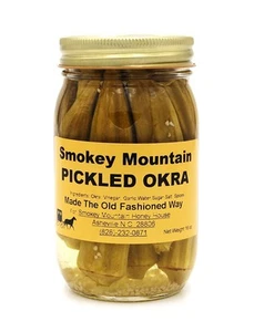 Smokey Mountain Honey House Pickled Okra - Homemade Gourmet Condiment - Sweet... - Picture 1 of 2