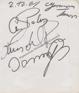 Original Autogramme Unidentifizierte Schlagerstars 2001 /// Autogramm Autograph  - Picture 1 of 2