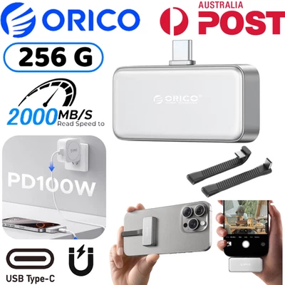 ORICO Mini Magnetic External SSD Hard Drive Storage HDD Expansion For iPhone PC - Image 1 of 4