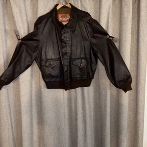 COOPER Flight Jacket Mens 48R Sportswear Type A2 Aviator Leather Goatskin Bomber - Picture 1 of 11