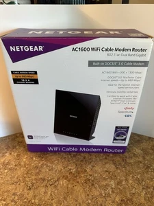 NETGEAR AC1600 WiFi Cable Modem Router C6250 DOCSIS 3.0 - Picture 1 of 5