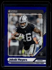 2024 Donruss #84 Jakobi Meyers Press Proof Blue - Imagen 1 de 2