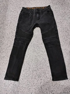 Schwarze Herrenjeans Rock Revival NEU BIKER 34 x 31 - Bild 1 von 8