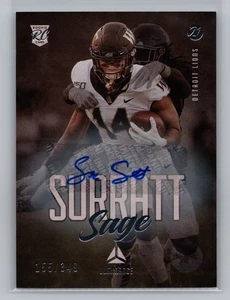 Panini Luminance Sage Surratt Detroit Lions 2021 automático/349 novato #198 9483 - Imagen 1 de 2