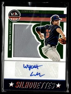 2023 Panini Stars & Stripes USA Baseball #SIL-WC Wyatt Crowell Patch Auto /200 - Bild 1 von 2