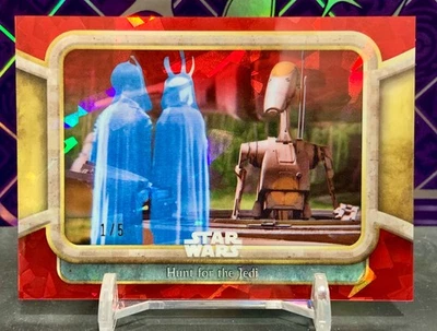 2024 Star Wars Sapphire - #12 Hunt For The Jedi - 1/5 Red - Alpha - Image 1 of 2