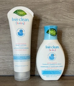 Live Clean Baby Gentle Moisture Baby Lotion & Tearless Shampoo & Wash Set - Bild 1 von 3