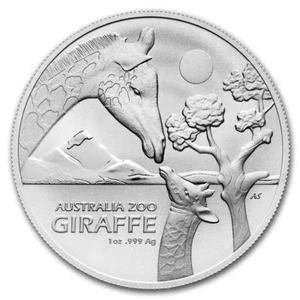 2024 Australia 1 oz Silver $1 Australian Zoo: Giraffe BU - Picture 1 of 4