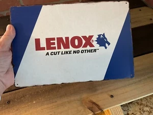 8"X12" Retro Style Lenox Tools "A Cut Like No Other" Advert. Sign...SHIPS FREE! - Picture 1 of 8