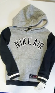 Nike Little Boys Nike Air Fleece Hoodie Gray Heather Sz 6 - NWT - Picture 1 of 1