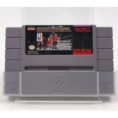Nintendo Tecmo Super NBA Basketball SNES Sports, Simulation Video Game Cartridge - Image 1 of 4
