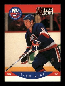  1990 Alan Kerr 184 Islanders 10 Pro Set Hockey Sports Trading Card 
