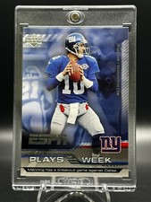 2005 Upper Deck ESPN Football Plays of the Week #PW22 Eli Manning NY Giant