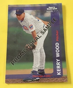 ⚾️1999 Fleer Sports Illustrated #160 Kerry Wood PROMO SAMPLE Baseball Card Cubs - Picture 1 of 3