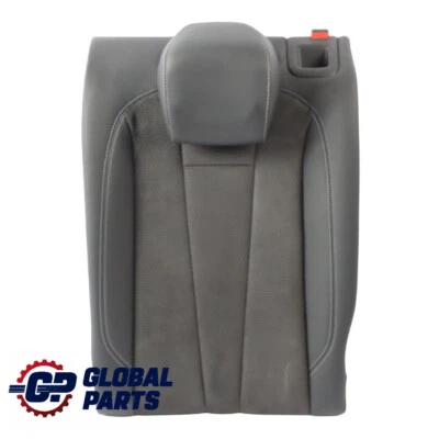 Audi A4 B9 8W A5 F5 Seat Backrest Cover Left N/S Leather Alcantara Black Grey - Image 1 of 4