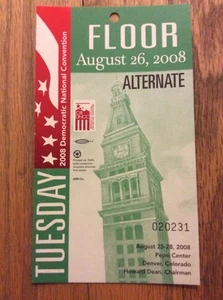 2008 Democratic National Convention Alternate Delegate Credential Barack Obama - Bild 1 von 2