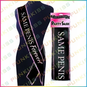 'Same Penis Forever' Sash for Bachelorette Partyđź’‹Bride Bridal Shower Wedding - Picture 1 of 2