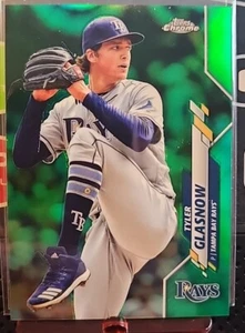 2020 Topps Chrome Green  Refractor 60/99 Tyler Glasnow #118  - Picture 1 of 3