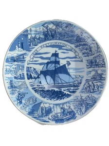 PORSGRUND NORWAY 1825 1975 Restauration Plate Sesquicentennial Ship Collector - Picture 1 of 6