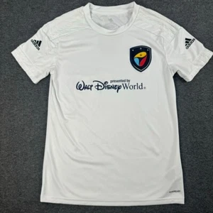 Adidas IdeaSport Soccer Academy Jersey Adult Small White Walt Disney World ESPN - Picture 1 of 16