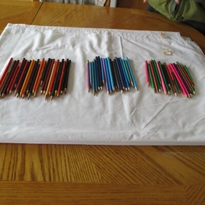 Vintage MIXED LOT 61 Colored PENCILS Assorted Color Mickey's Walt Disney Crayola - Picture 1 of 10