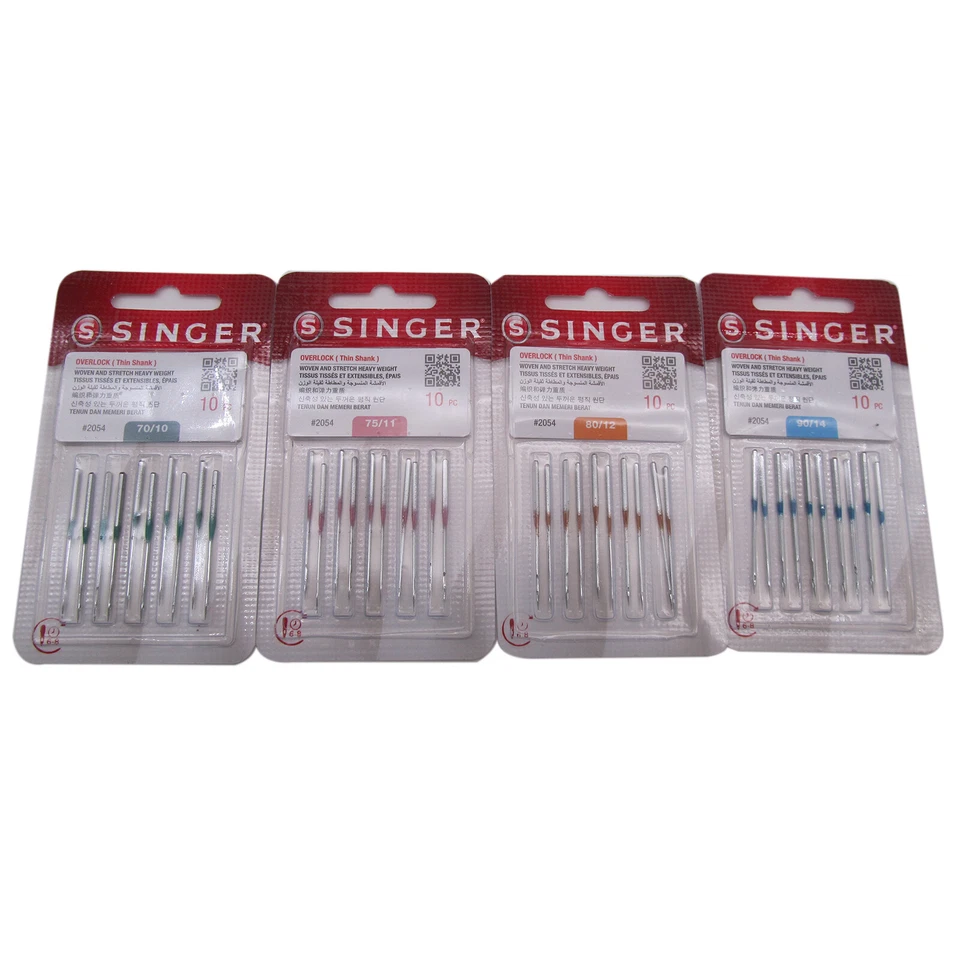 Overlock Needles #2054 FOR Singer 14U13,14U23,14U52A,14U53A,14U544,14U554,14U555 - Image 1 of 1