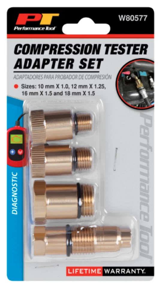 Performance Tool W80577 Compression Tester Spark Plug - Compression Tester Sp... - Image 1 of 1